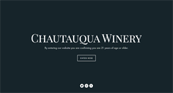 Desktop Screenshot of chautauquawinery.com